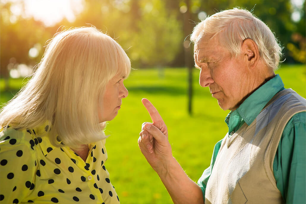 Image of an upset man pointing his finger at an angry woman. If you struggle with your BPD, learn how borderline personality disorder therapy in Las Vegas, NV can help you begin coping in healthy ways.